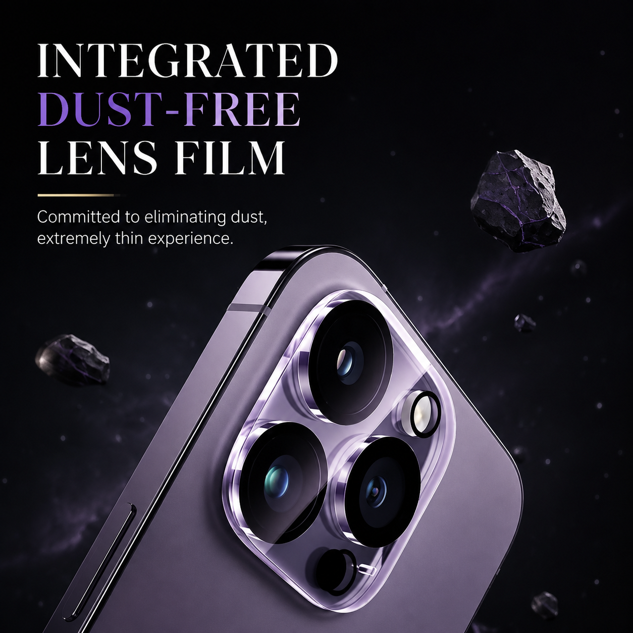 Premium Ultra Thin Camera Lens Protector 4 Pack Tempered Glass Camera Lens Cover Anti-Scratch Anti-Fingerprint Full Coverage HD Clear Compatible with iPhone