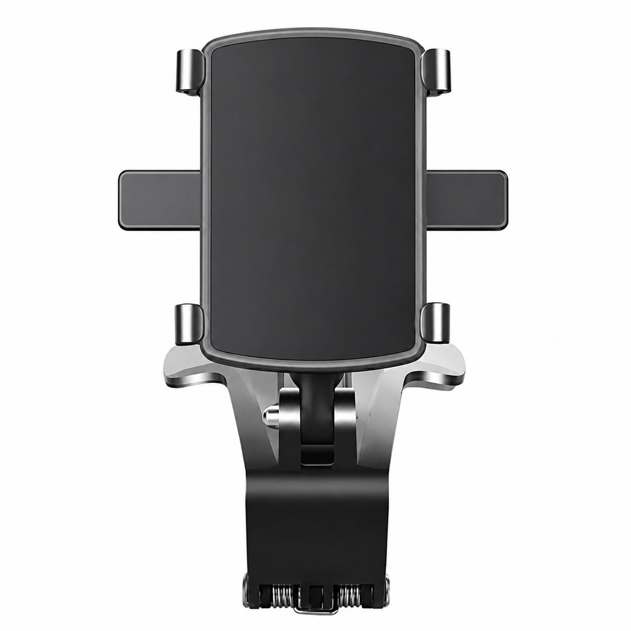 Premium Universal Car Phone Holder Mount 3-in-1 Dashboard Rearview Mirror Sun Visor Stand 360° Rotation Anti-Slip Compatible with iPhone
