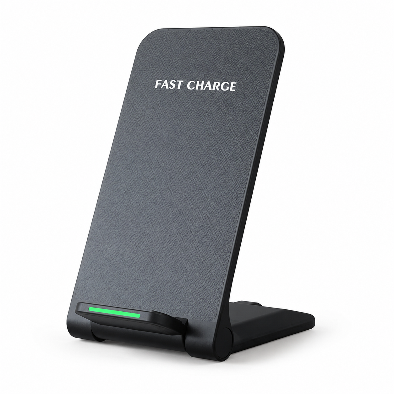 Premium Wireless Charger Stand Fast Qi Wireless Charging Dock Dual Coil USB Type C Fast Charging Anti Slip Safe Charging Vertical Horizontal Compatible with iPhone