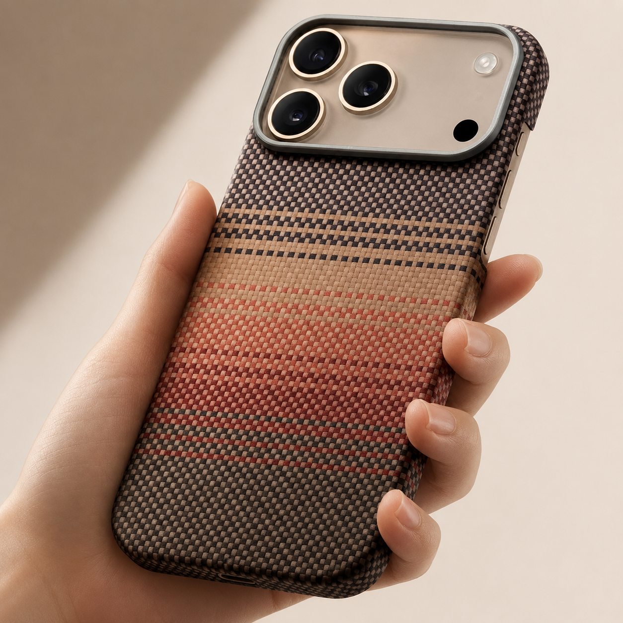Premium iPhone Case 100% Aramid Carbon Fiber MagSafe Compatible Cover Ultra Thin Protective Case Matte Anti Scratch Raised Camera Screen Full Coverage