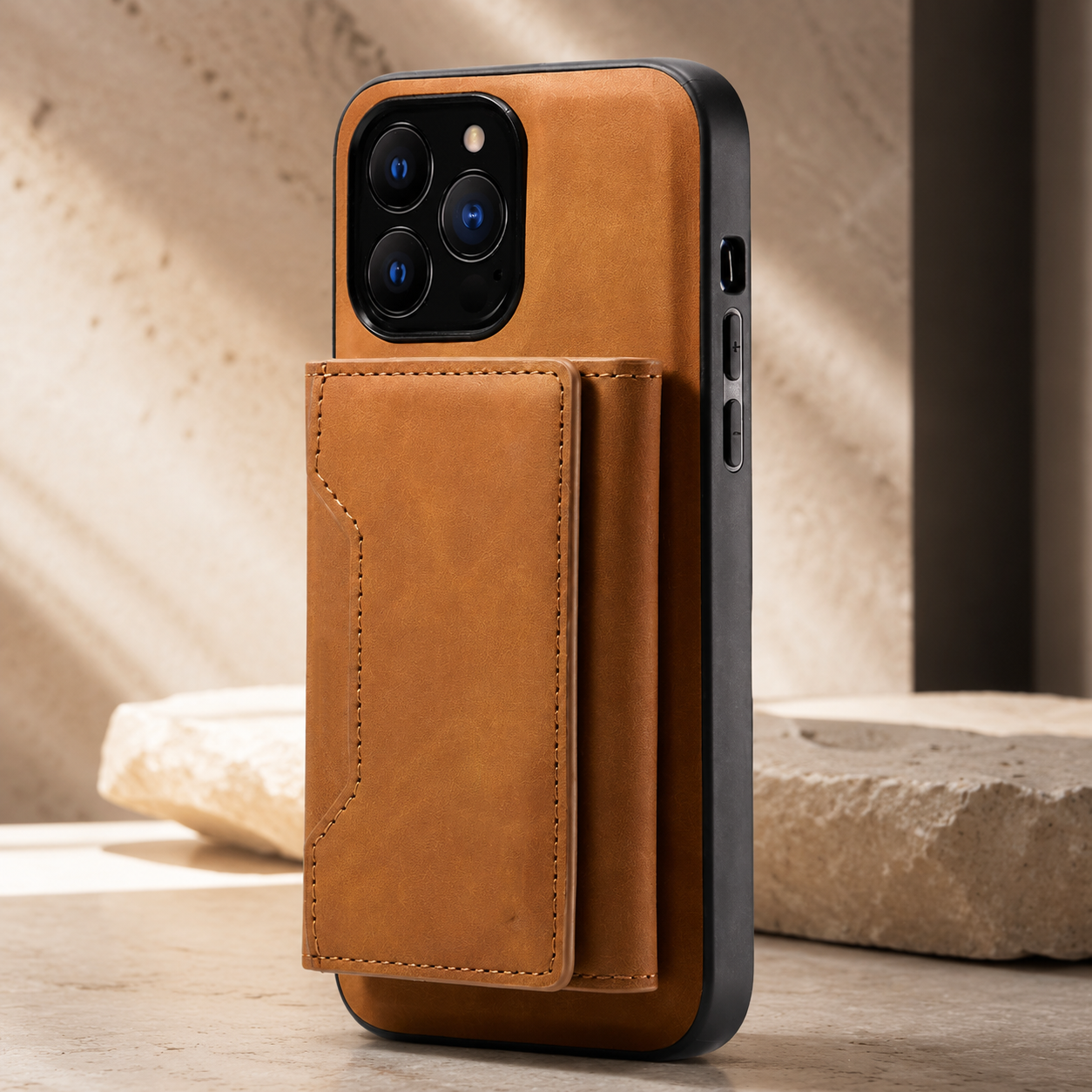 Premium iPhone Case 2-in-1 Detachable Magnetic Wallet Cover PU Leather Card Holder Shockproof Protective Case Pocket Design