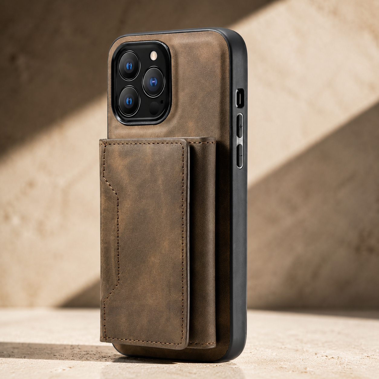 Premium iPhone Case 2-in-1 Detachable Magnetic Wallet Cover PU Leather Card Holder Shockproof Protective Case Pocket Design