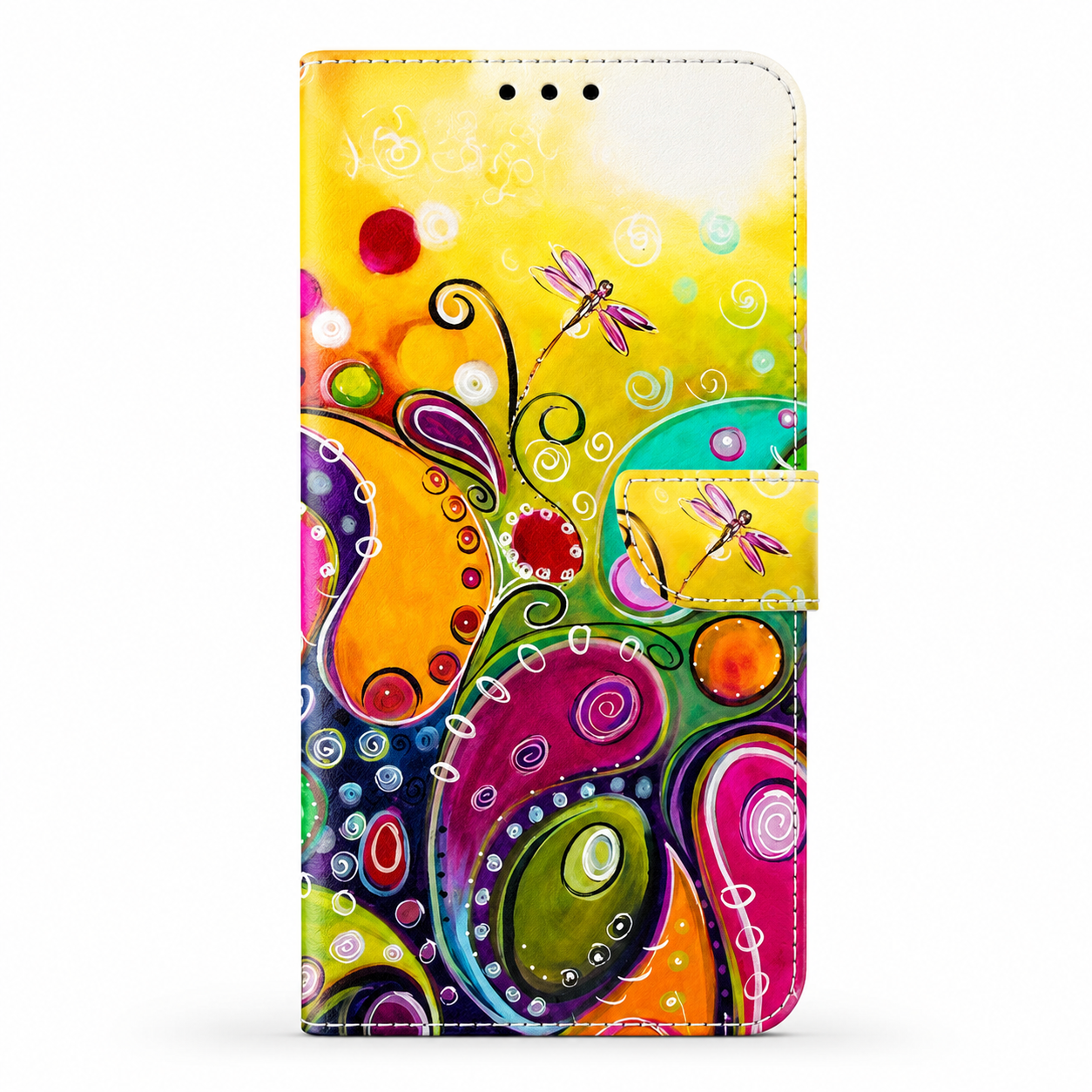 Premium iPhone Case 3D Leather Flip Wallet Magnetic Cover Card Holder Stand Function Shockproof Protective Closure Design Luxury