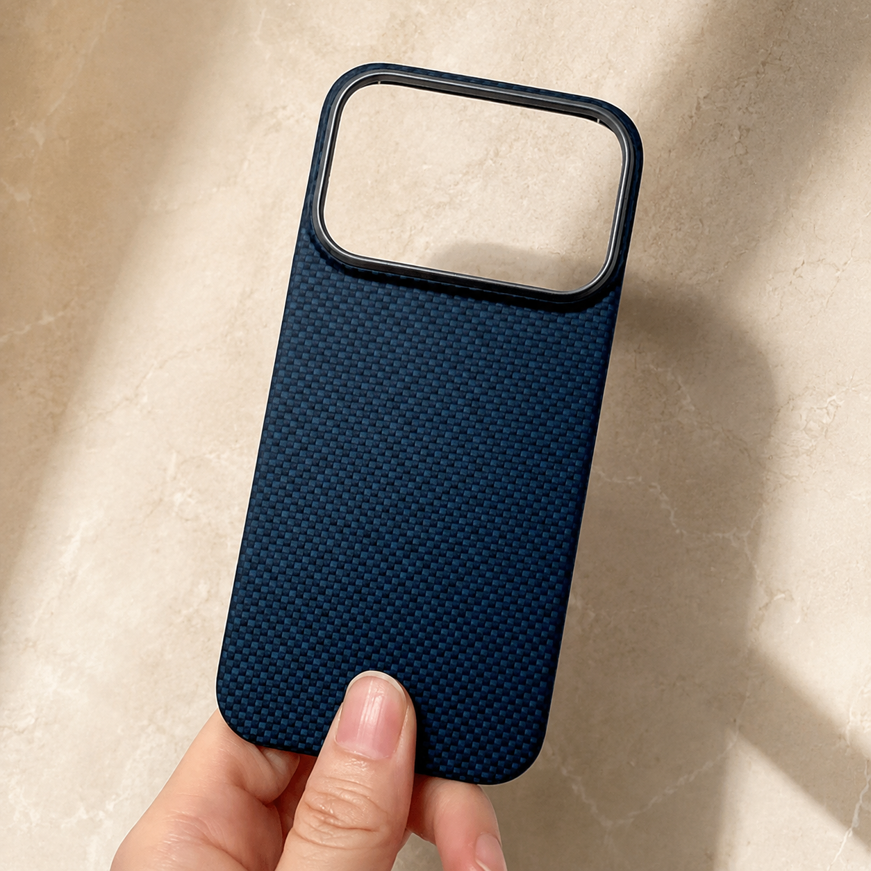 Premium iPhone Case 600D Real Carbon Fiber MagSafe Compatible Aramid Kevlar Cover Camera Lens Protection Waterproof Anti Fingerprint Ultra Thin Design