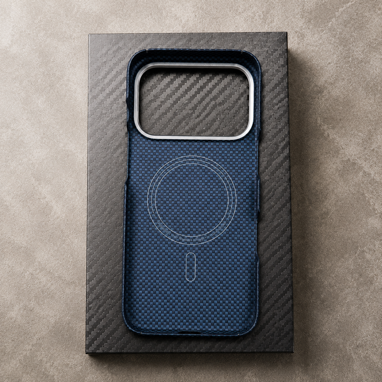 Premium iPhone Case 600D Real Carbon Fiber MagSafe Compatible Aramid Kevlar Cover Camera Lens Protection Waterproof Anti Fingerprint Ultra Thin Design