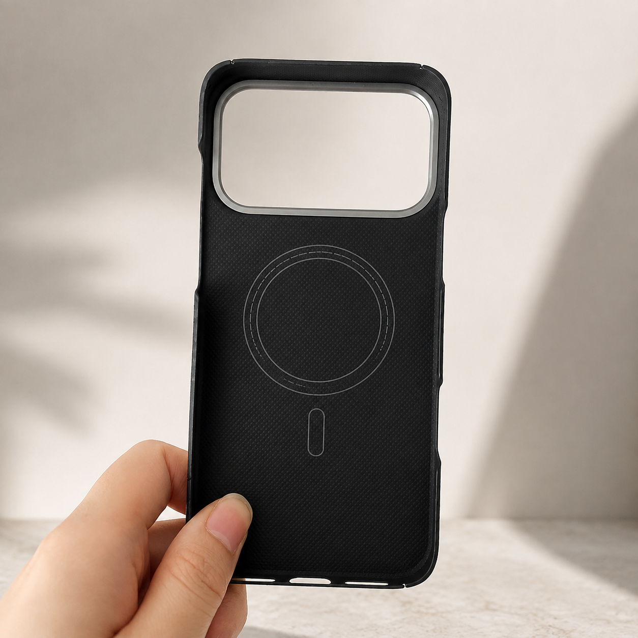 Premium iPhone Case 600D Real Carbon Fiber MagSafe Compatible Aramid Kevlar Cover Camera Lens Protection Waterproof Anti Fingerprint Ultra Thin Design