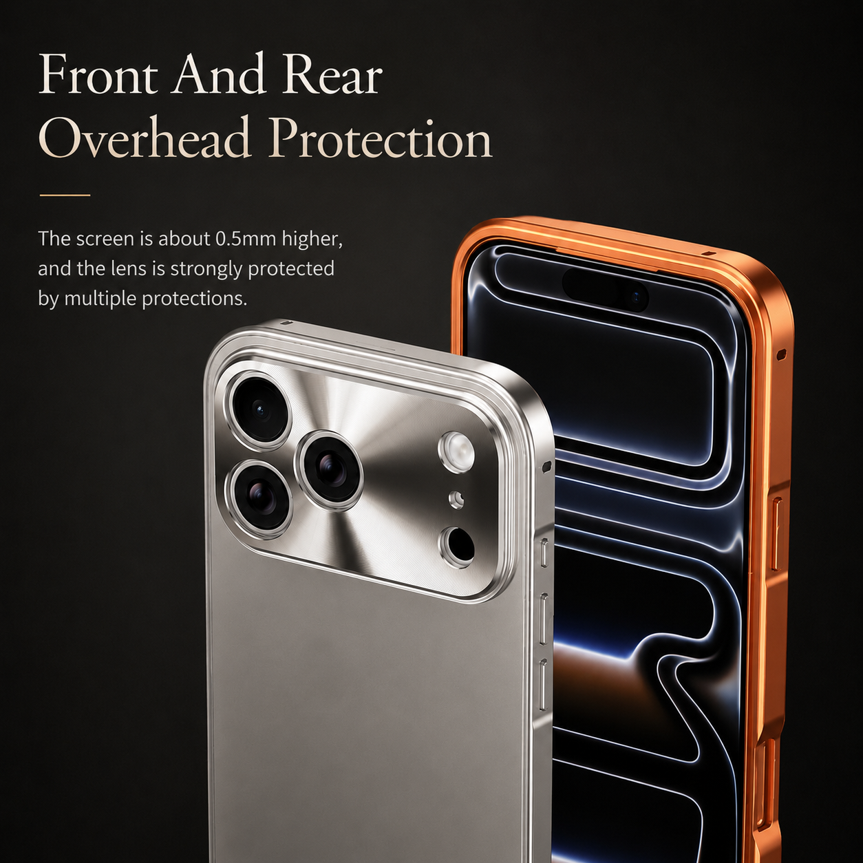 Premium iPhone Case All Aluminum Magnetic Frame MagSafe Compatible Frosted PC Back Cover Ultra Thin Shockproof Protective Anti Scratch Lightweight Design