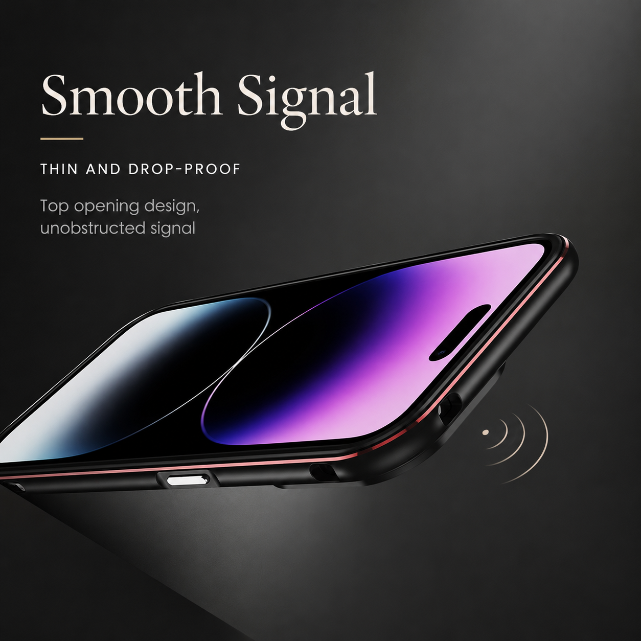 Premium iPhone Case Aluminum Bumper Metal Lens Frame Shockproof Protective Cover Camera Protection Slim Lightweight Durable Minimalist Design