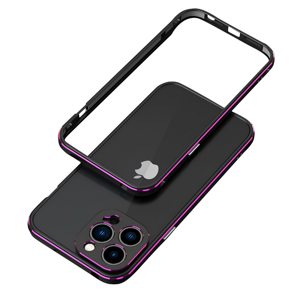 Premium iPhone Case Aluminum Bumper Metal Lens Frame Shockproof Protective Cover Camera Protection Slim Lightweight Durable Minimalist Design