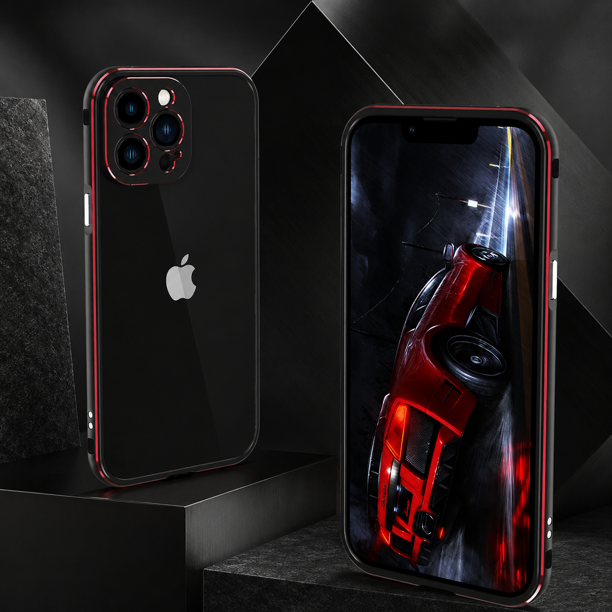 Premium iPhone Case Aluminum Metal Bumper Frame Camera Protector Shockproof Anti Scratch Protective Cover Slim Heavy Duty Design MagSafe Compatible