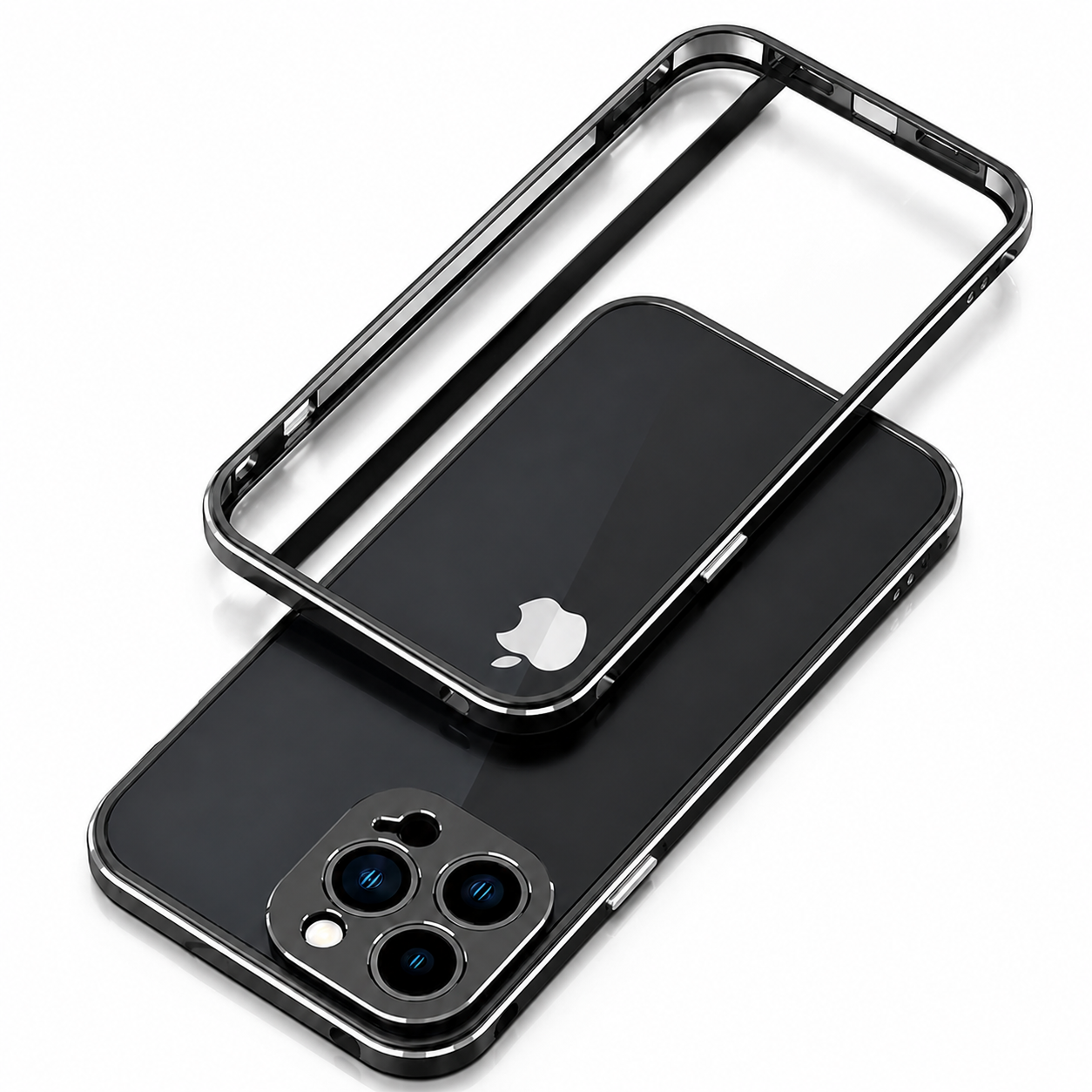Premium iPhone Case Aluminum Metal Bumper Frame Camera Protector Shockproof Anti Scratch Protective Cover Slim Heavy Duty Design MagSafe Compatible