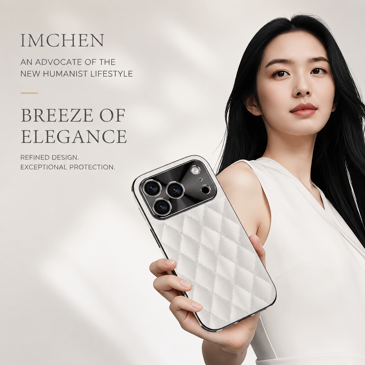 Premium iPhone Case Argyle Pattern PU Leather Protective Cover Shockproof Camera Lens Protection Anti Scratch Anti Fingerprint Slim Full Coverage
