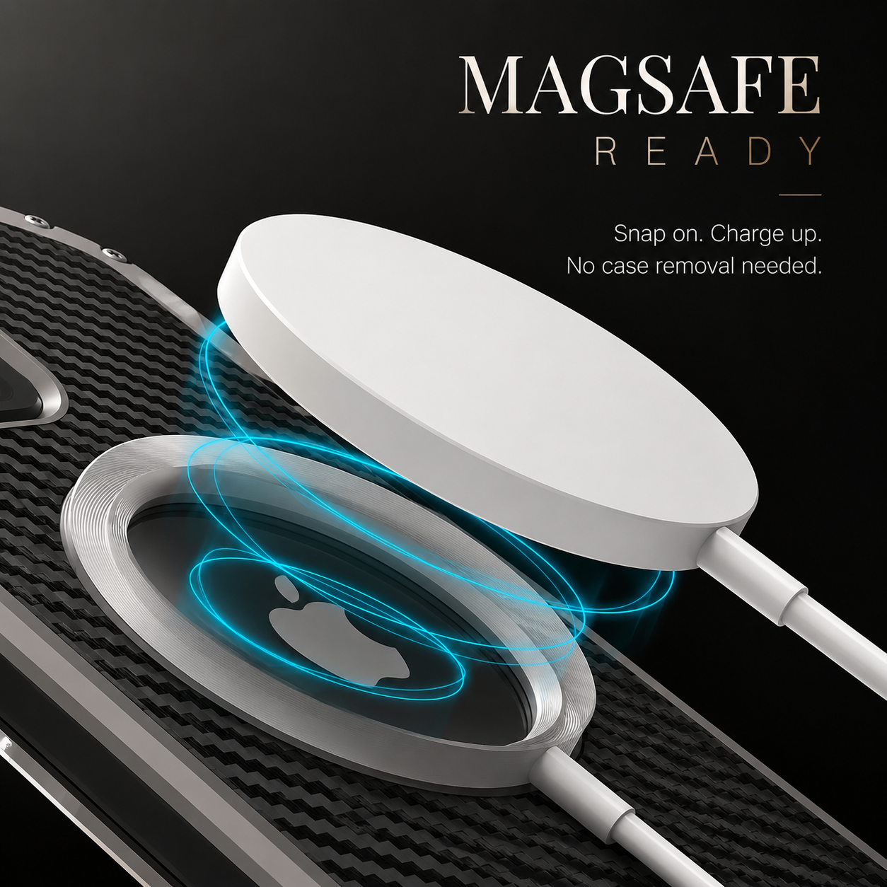 Premium iPhone Case Carbon Fiber Metal MagSafe Cover Anti Fall Shockproof Magnetic Back Shell Camera Lens Protection Ultra Thin Protective Case
