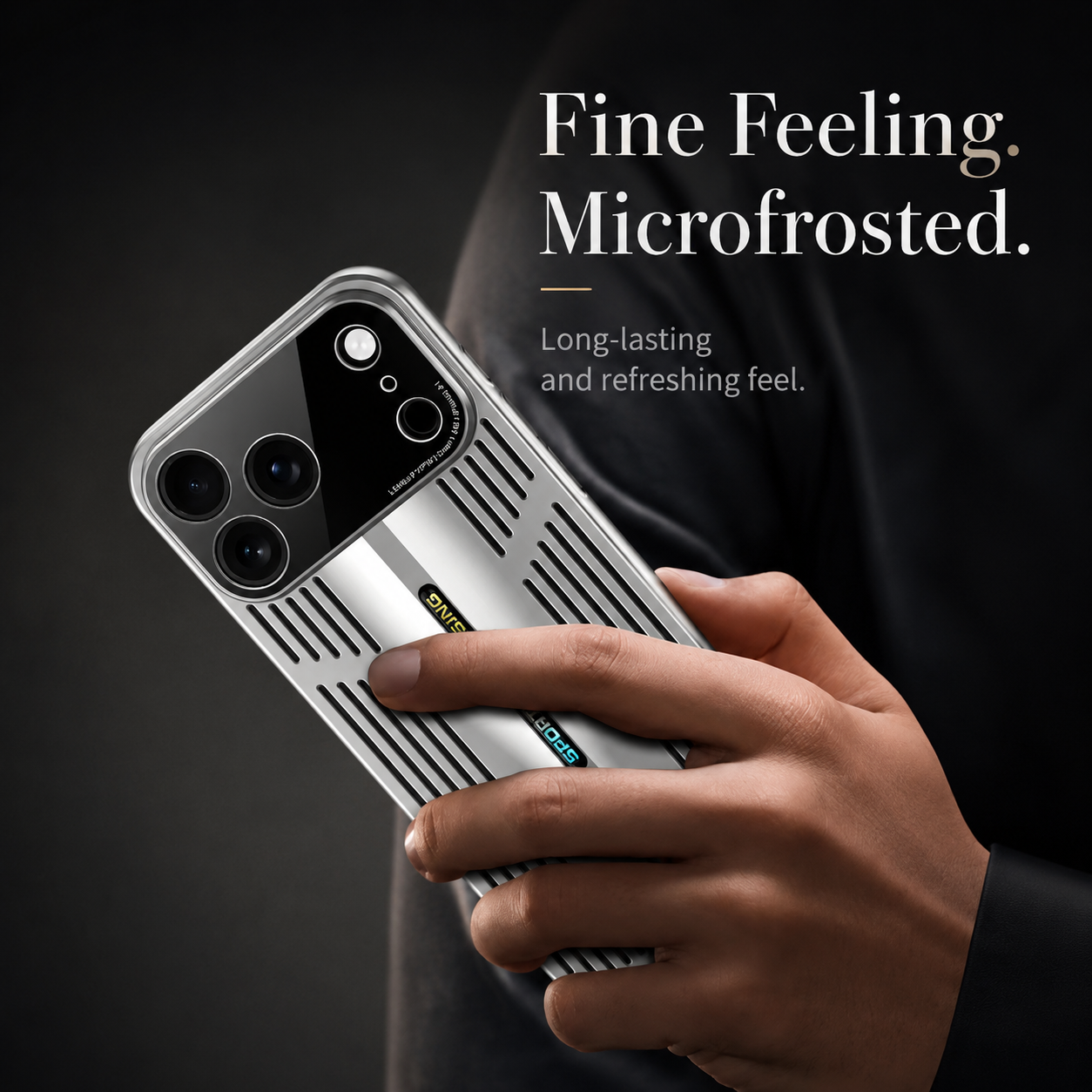 Premium iPhone Case Cooling Protective Cover Shockproof PC TPU Anti Scratch Anti Fingerprint Heat Dissipation Non Slip Slim Full Coverage