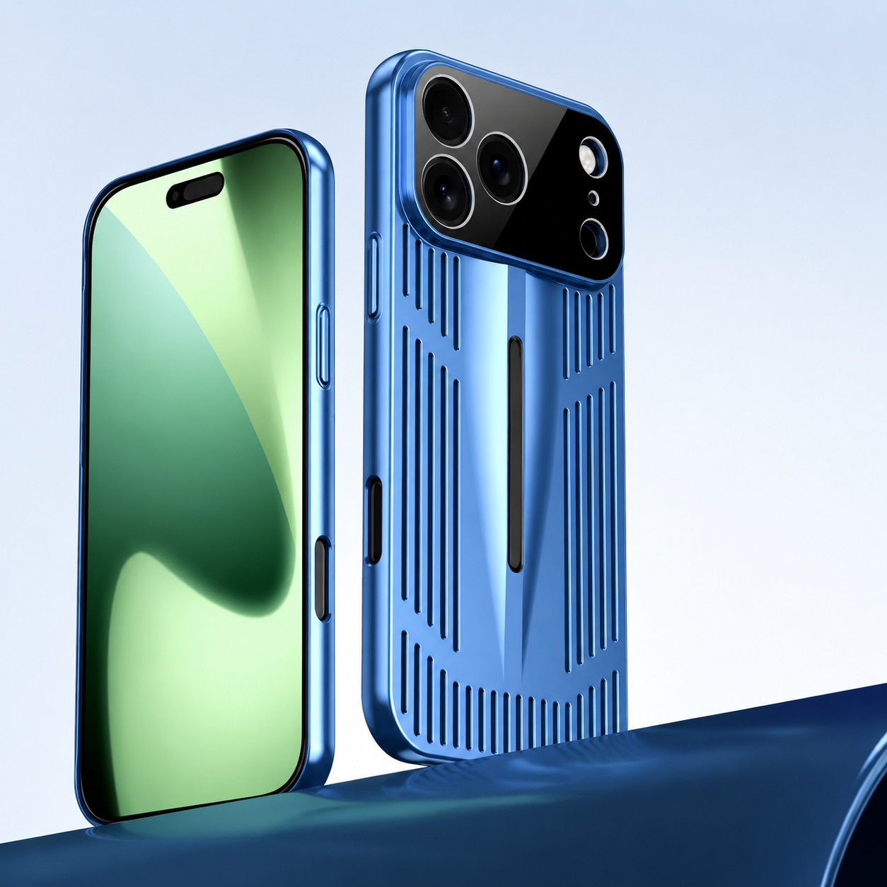 Premium iPhone Case Cooling Protective Cover Shockproof PC TPU Anti Scratch Anti Fingerprint Heat Dissipation Non Slip Slim Full Coverage