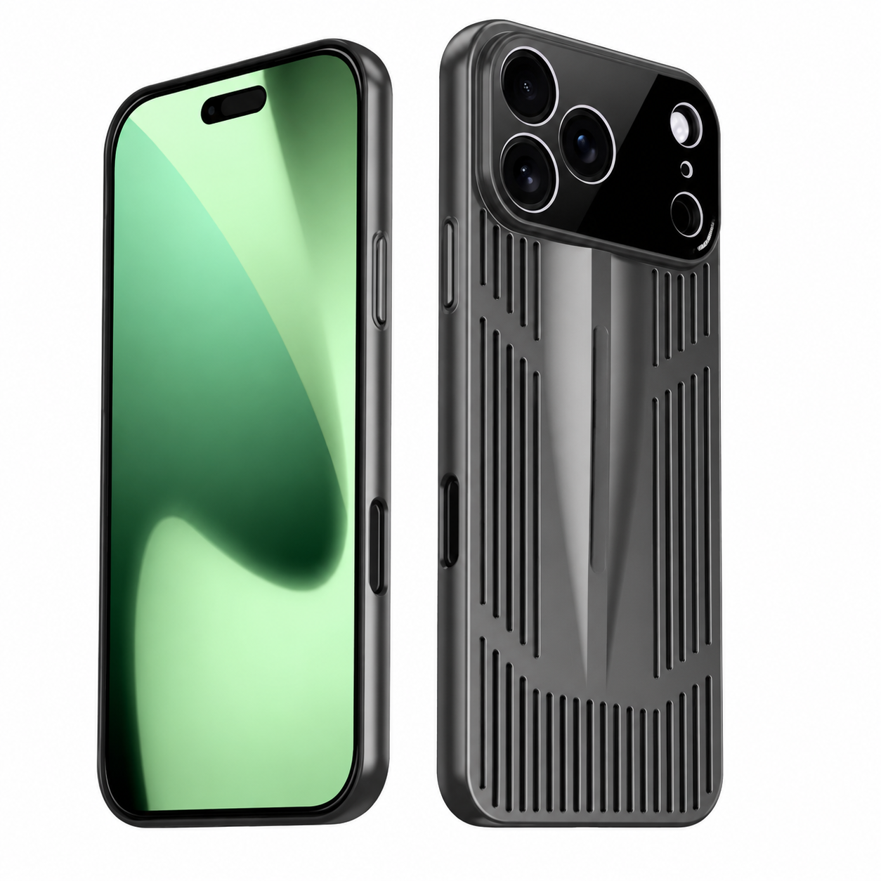 Premium iPhone Case Cooling Protective Cover Shockproof PC TPU Anti Scratch Anti Fingerprint Heat Dissipation Non Slip Slim Full Coverage