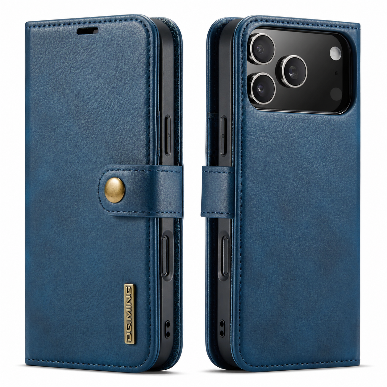 Premium iPhone Case Detachable Magnetic Leather Wallet Cover with Card Holder Flip Design Shockproof Full Body Protection Slim Durable Protective Style