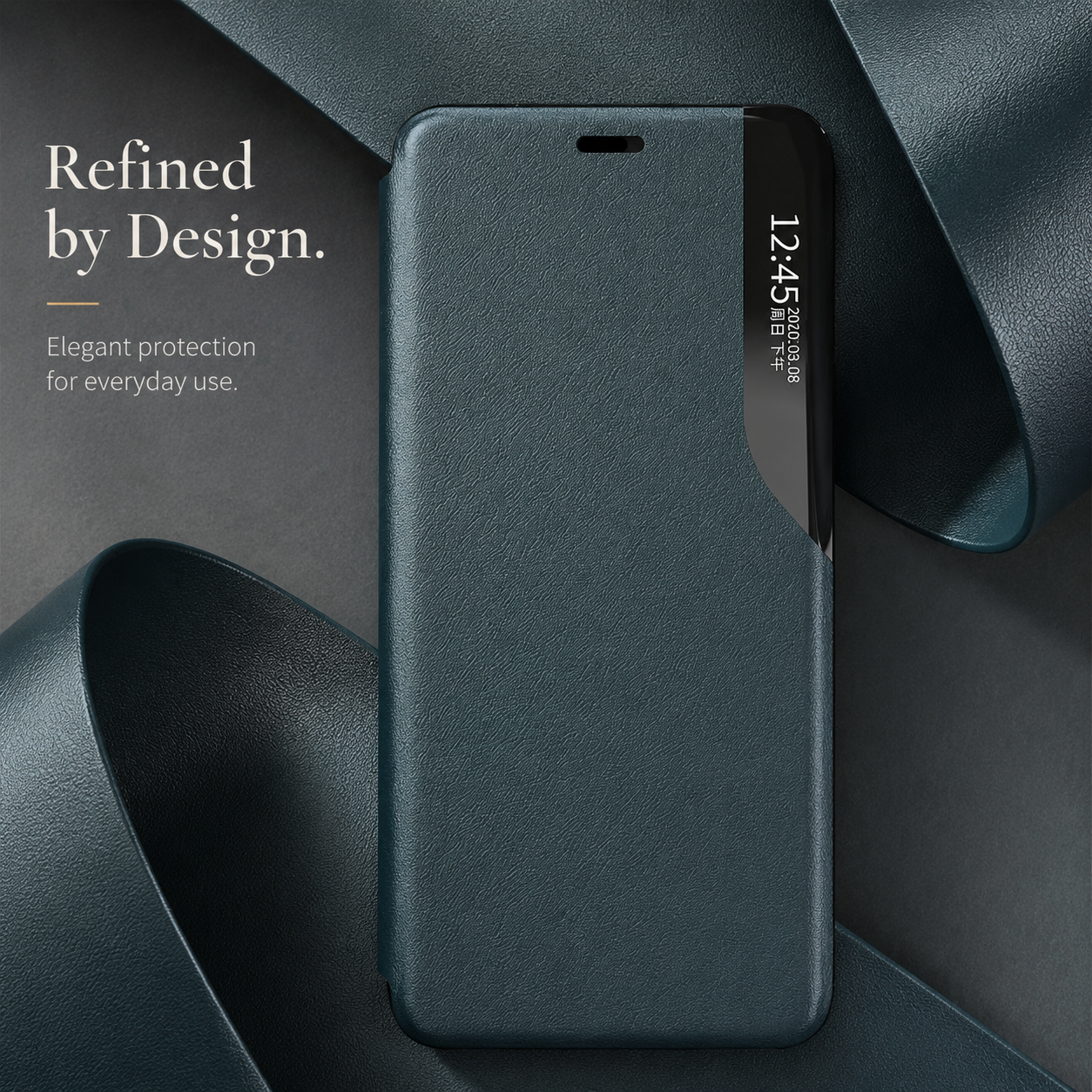 Premium iPhone Case Flip Wallet Stand Cover PU Leather MagSafe Compatible Card Holder Shockproof Protective Magnetic Closure Full Coverage Design