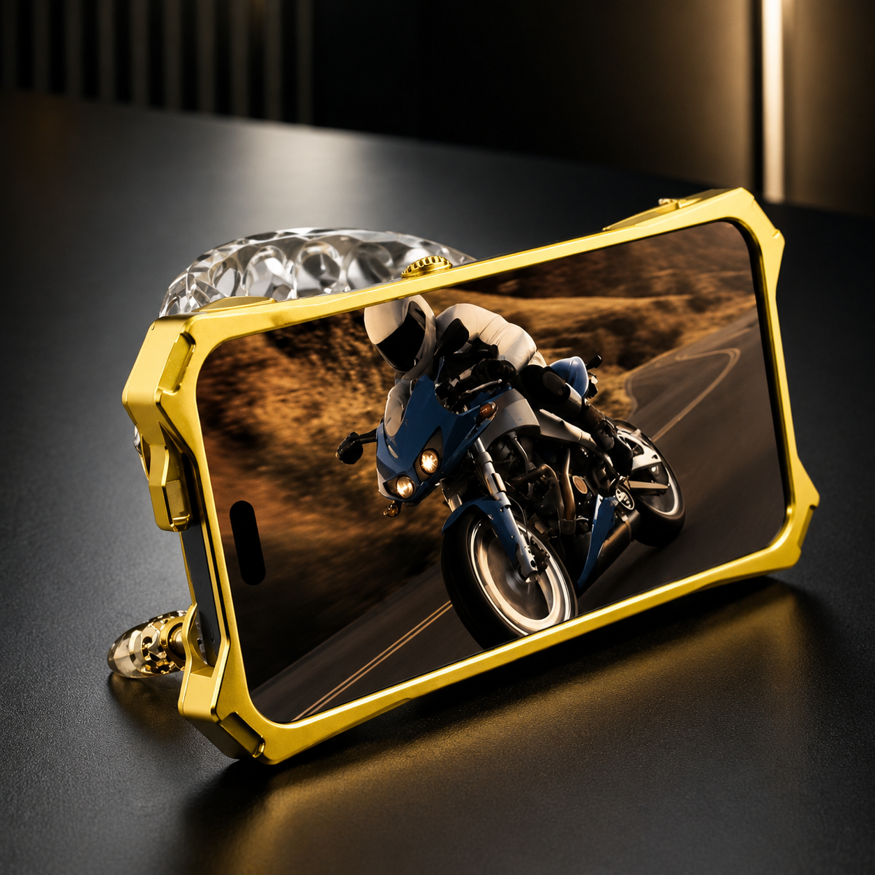 Premium iPhone Case Gear Compass Skull Cover MagSafe Compatible Shockproof Protective Case 3D Metal Style Design Camera Lens Screen Protection Full Coverage