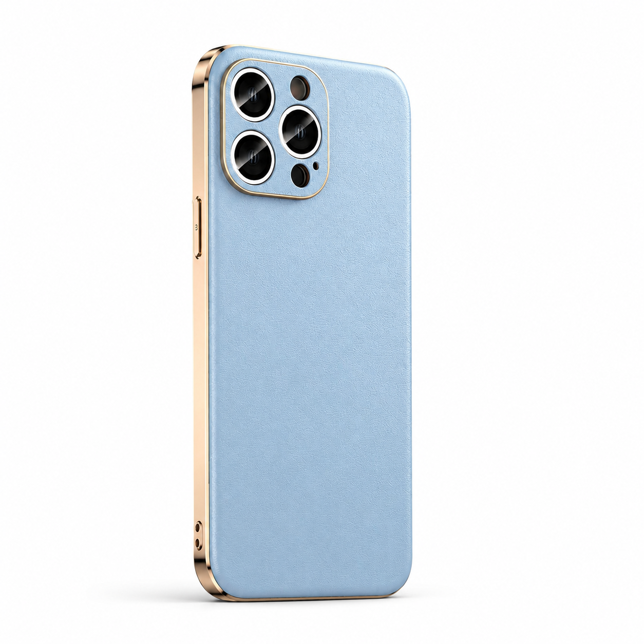 Premium iPhone Case Genuine Cowhide Leather Protective Cover Plated Metal Frame Full Camera Lens Protection Shockproof Slim Durable Wireless Charging Design