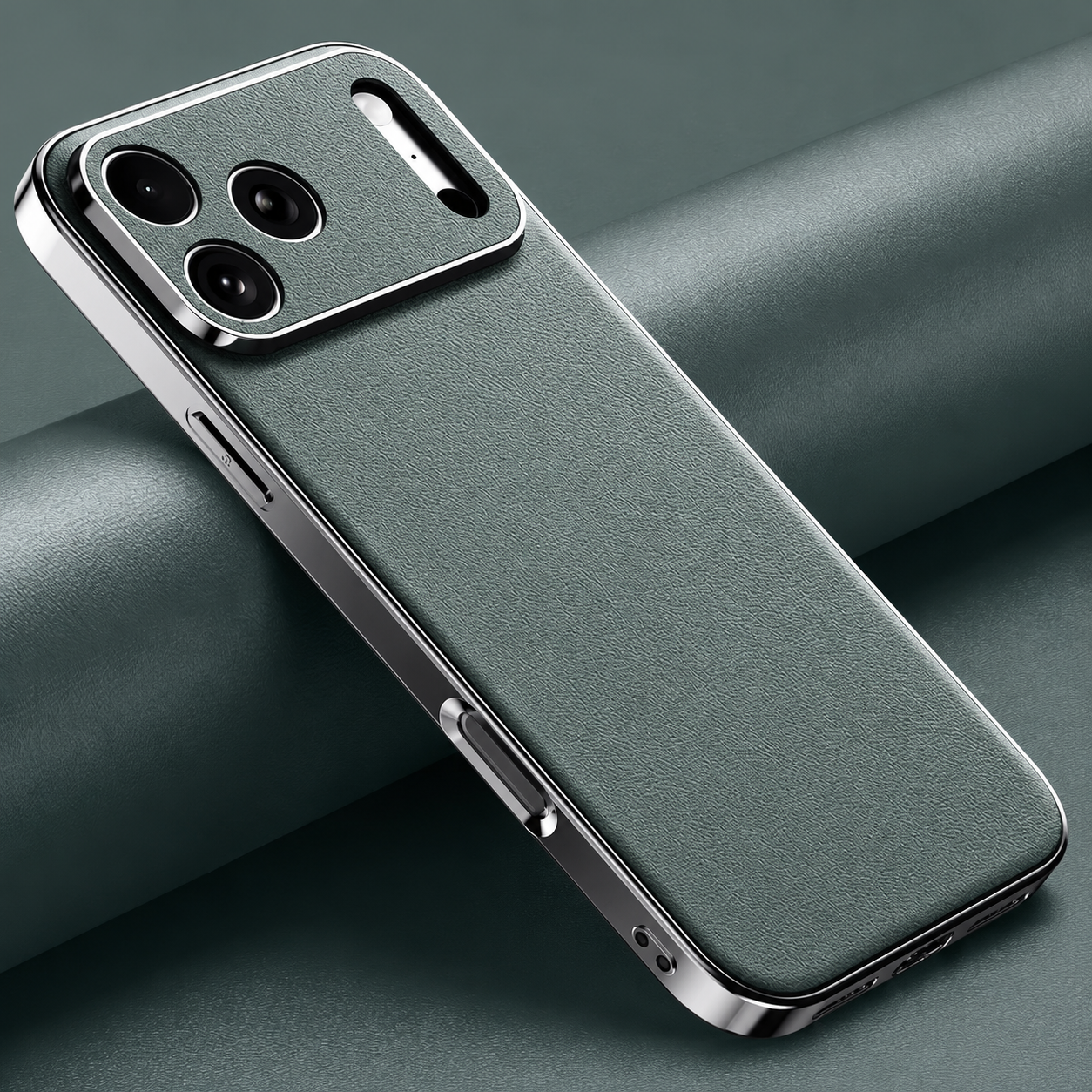 Premium iPhone Case Genuine Leather Cowhide Protective Cover Shockproof Anti Slip Matte Finish Full Camera Lens Guard Slim Design