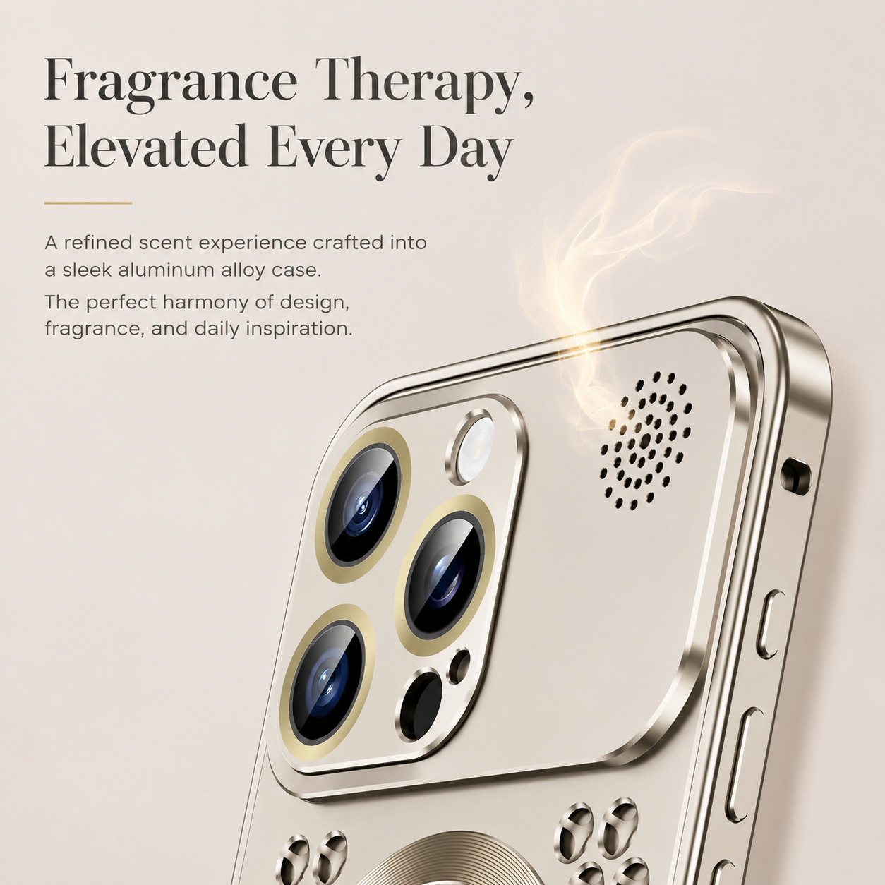 Premium iPhone Case Heat Dissipation Aluminum Magnetic Cover MagSafe Compatible Camera Lens Protection Dual Layer Shockproof Scratch Resistant Design