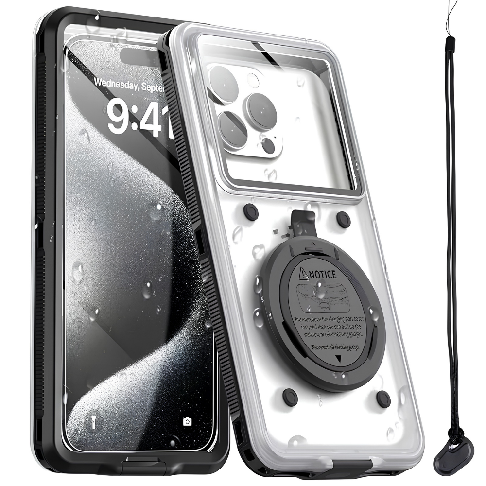 Premium iPhone Case IP68 Waterproof Full Body Protective Cover Shockproof Vacuum Seal Touchscreen Access Dustproof Underwater Protection