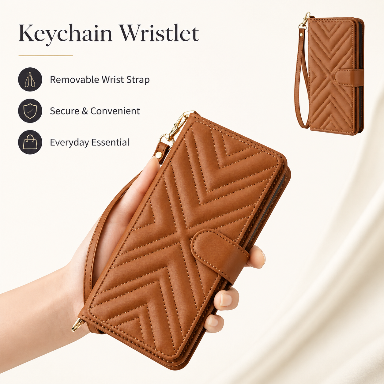 Premium iPhone Case Leather Flip Wallet Cover Card Holder Shockproof Protective Cover Magnetic Closure Kickstand Full Body Protection Design