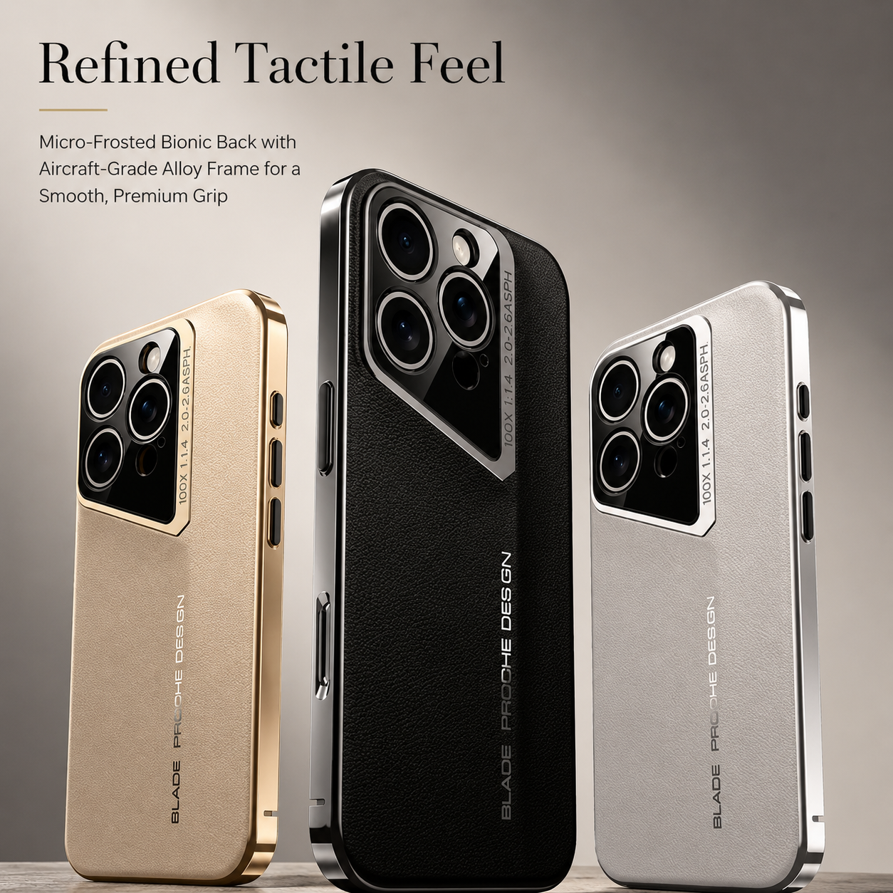 Premium iPhone Case Luxury PU Leather Electroplated Finish Ultra Thin Shockproof Protective Cover Camera Lens Protection Slim Hard Back Full Coverage