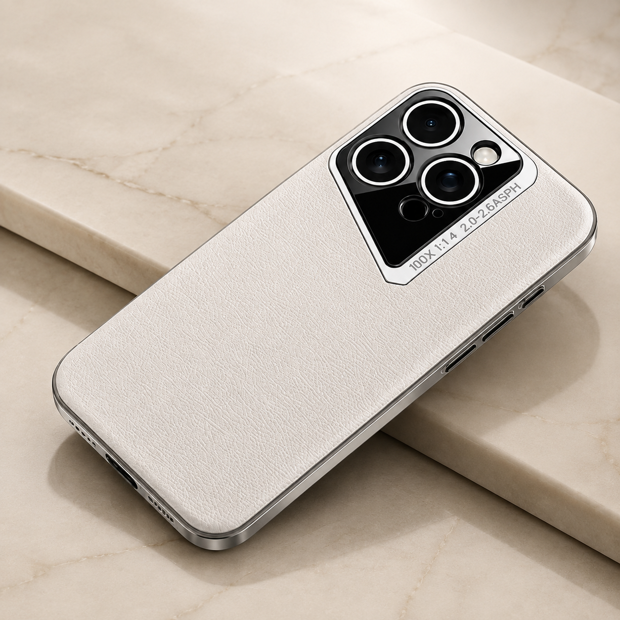 Premium iPhone Case Luxury PU Leather Electroplated Finish Ultra Thin Shockproof Protective Cover Camera Lens Protection Slim Hard Back Full Coverage