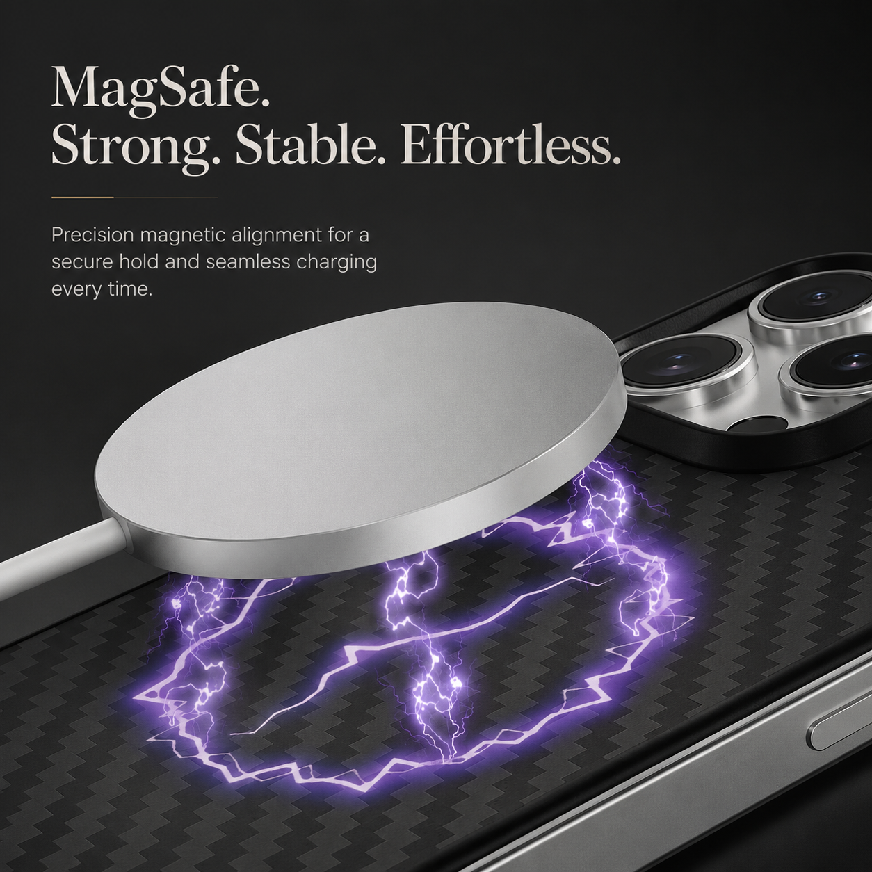 Premium iPhone Case MagSafe Aramid Carbon Fiber Frameless Matte Slim Cover Shockproof Lightweight Protective Wireless Charging Compatible Design