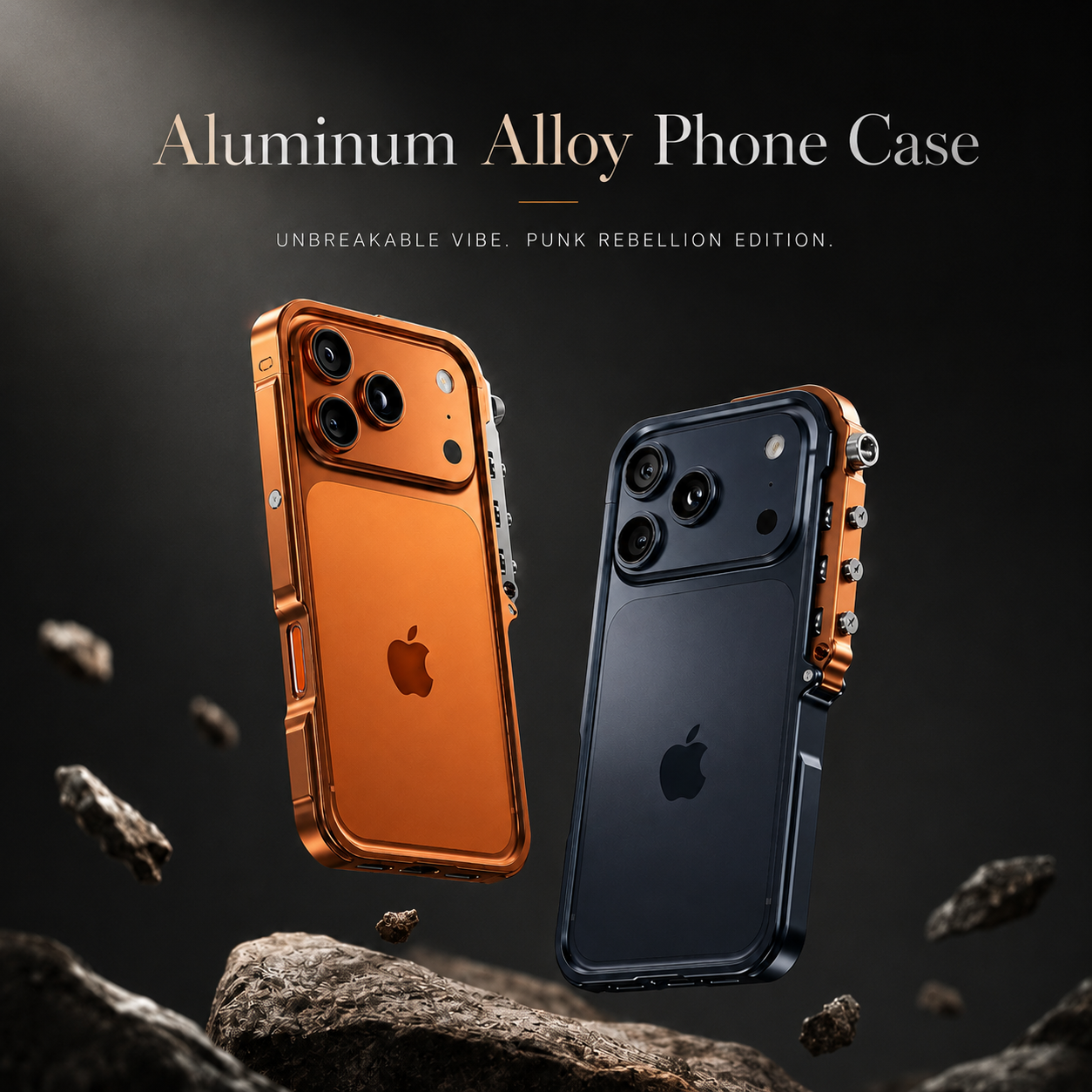 Premium iPhone Case MagSafe Compatible Aluminum Alloy Bumper Protective Cover Shockproof Heat Dissipation Camera Lens Protection Slim Metal Frame Design