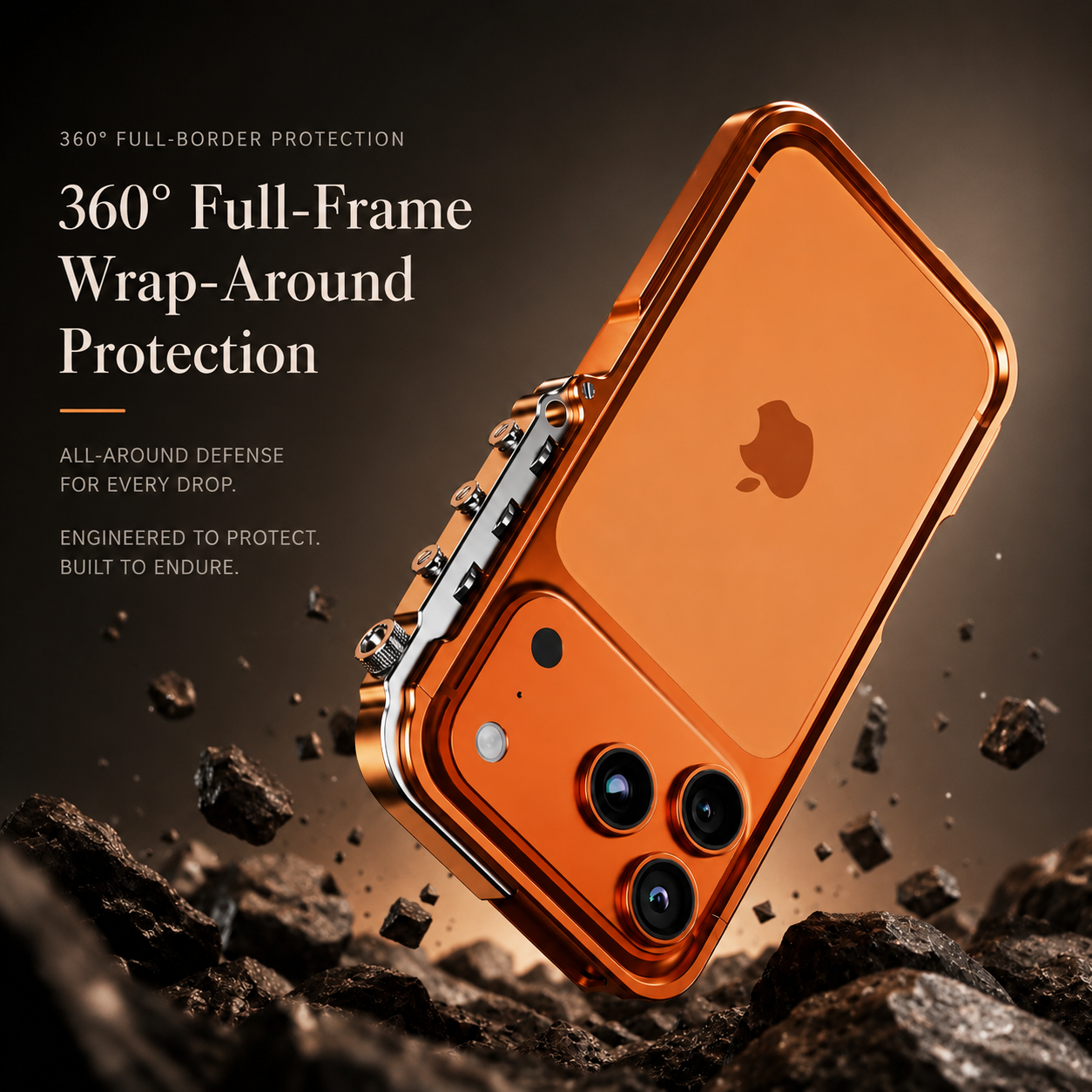 Premium iPhone Case MagSafe Compatible Aluminum Alloy Bumper Protective Cover Shockproof Heat Dissipation Camera Lens Protection Slim Metal Frame Design