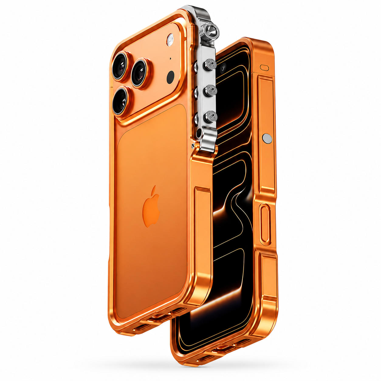 Premium iPhone Case MagSafe Compatible Aluminum Alloy Bumper Protective Cover Shockproof Heat Dissipation Camera Lens Protection Slim Metal Frame Design
