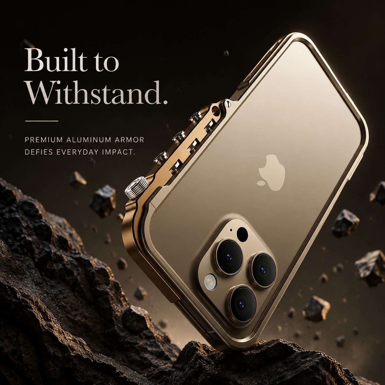 Premium iPhone Case MagSafe Compatible Aluminum Alloy Bumper Shockproof Protective Cover Heat Dissipation Anti Scratch Non Slip Lightweight Frame