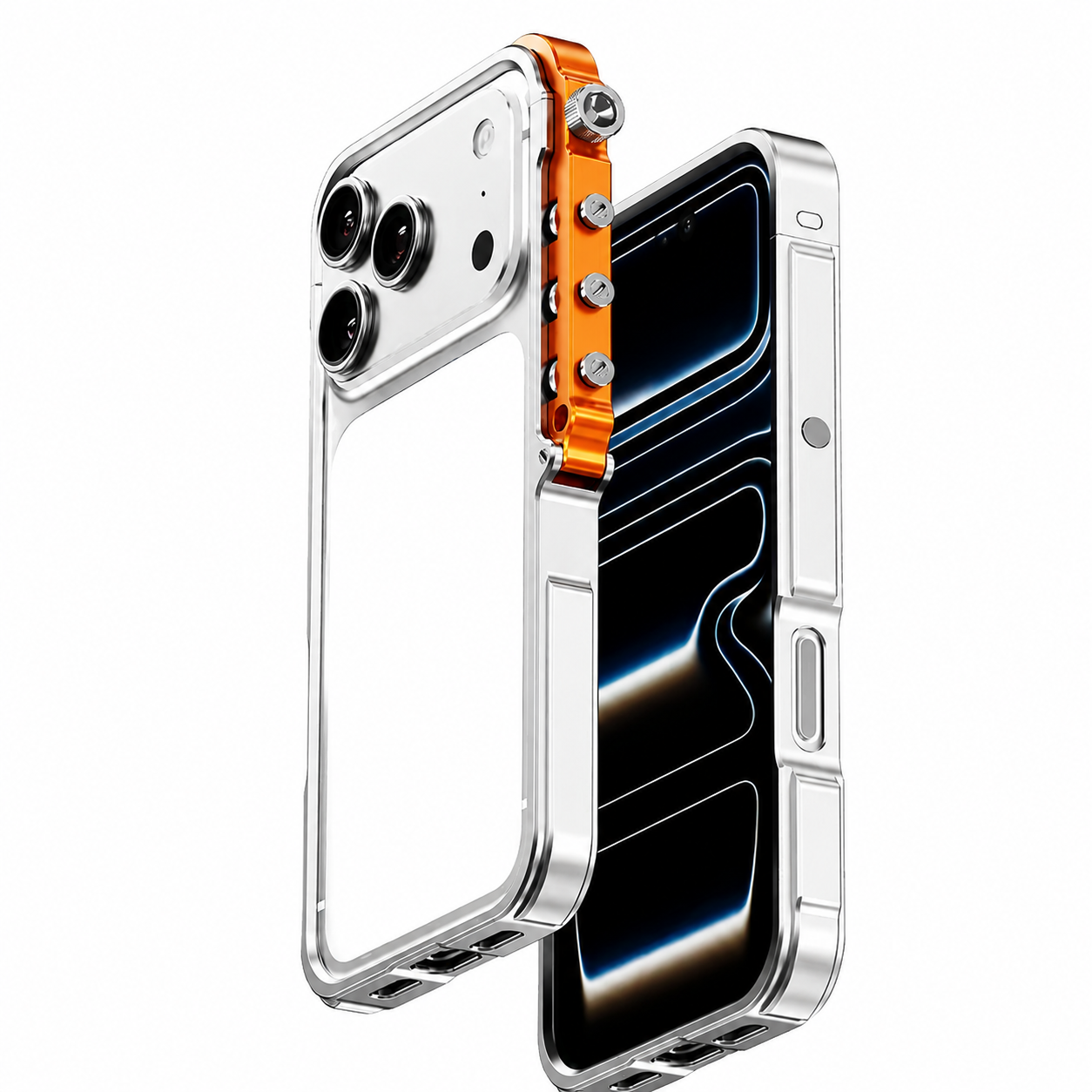 Premium iPhone Case MagSafe Compatible Aluminum Alloy Bumper Shockproof Protective Cover Heat Dissipation Anti Scratch Non Slip Lightweight Frame