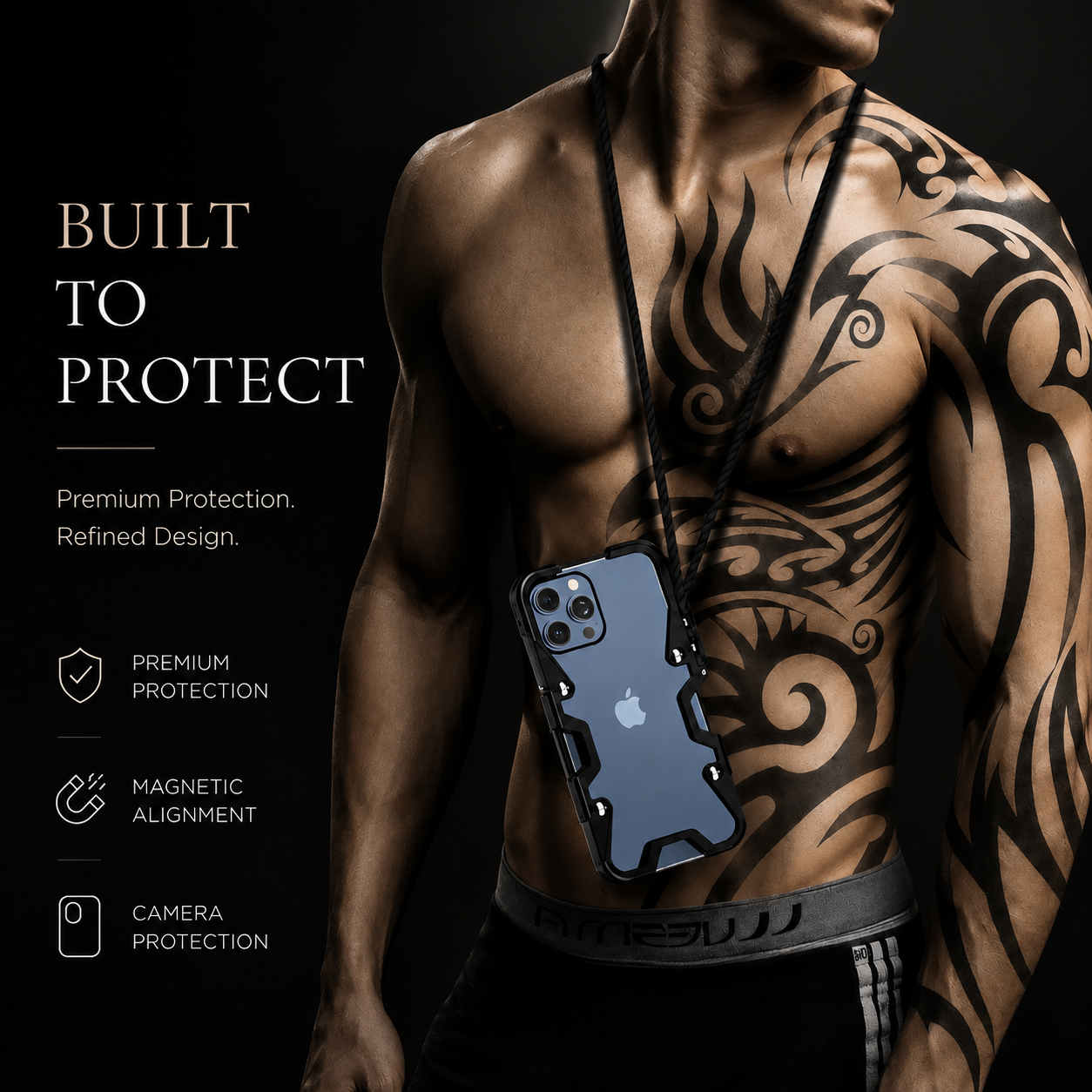 Premium iPhone Case MagSafe Compatible Aluminum Armor Bumper Protective Cover Heavy Duty Shockproof Anti Slip Heat Dissipation Slim Metal Frame Design