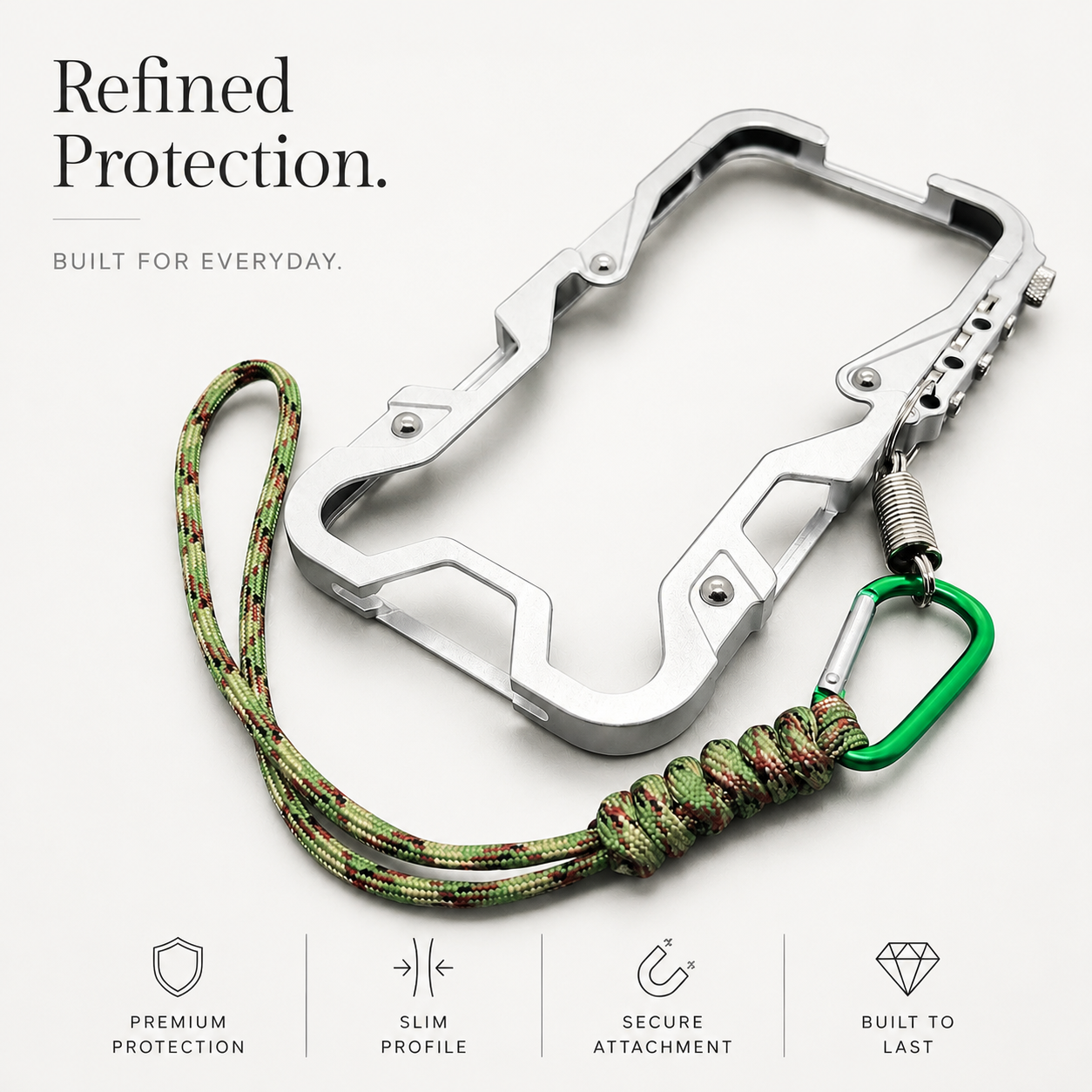 Premium iPhone Case MagSafe Compatible Aluminum Armor Bumper Protective Cover Heavy Duty Shockproof Anti Slip Heat Dissipation Slim Metal Frame Design