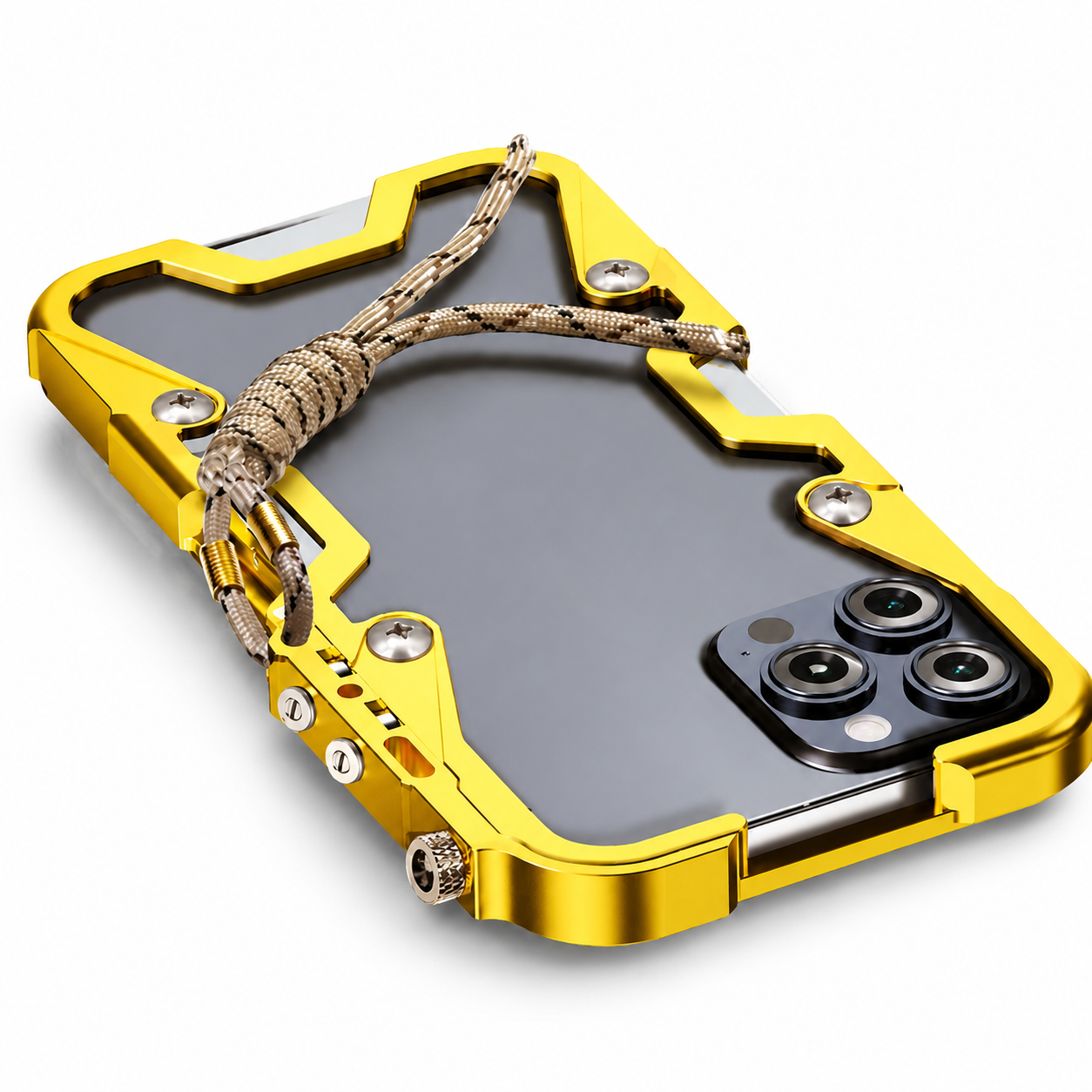 Premium iPhone Case MagSafe Compatible Aluminum Armor Bumper Protective Cover Heavy Duty Shockproof Anti Slip Heat Dissipation Slim Metal Frame Design