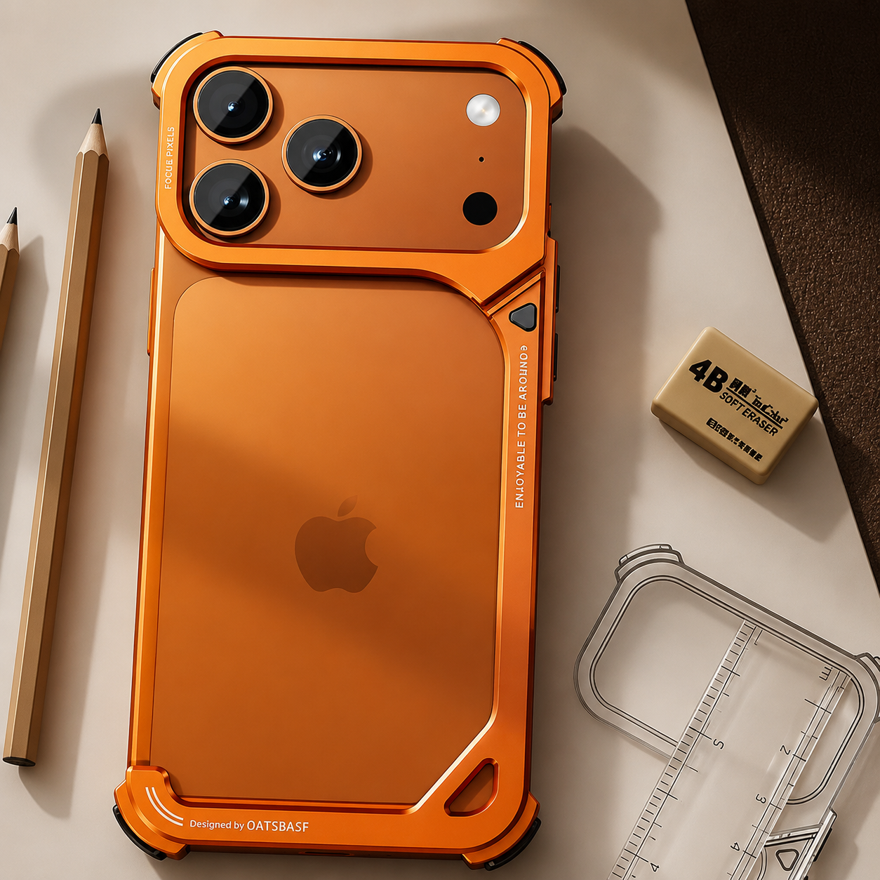 Premium iPhone Case MagSafe Compatible Aluminum Frame Protective Cover Camera Lens Protection Slim Metal Shockproof Anti Scratch Lightweight Design