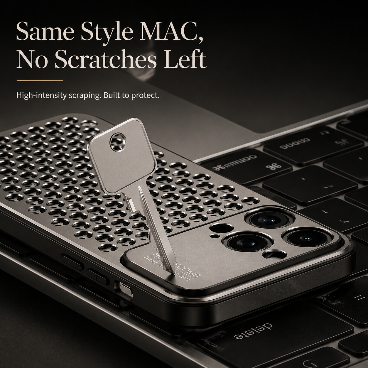Premium iPhone Case MagSafe Compatible Aluminum Metal Breathable Protective Cover Ultra Thin Matte Anti Scratch Lightweight Heat Dissipation Protective Design