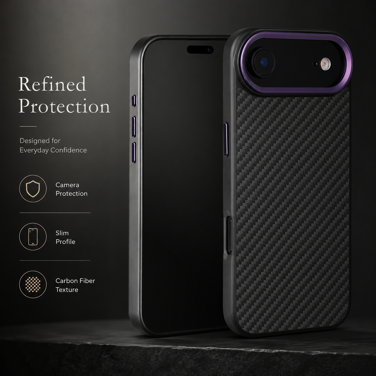 Premium iPhone Case MagSafe Compatible Aramid Fiber Protective Cover Ultra Thin Lightweight Shockproof Anti Scratch Full Coverage