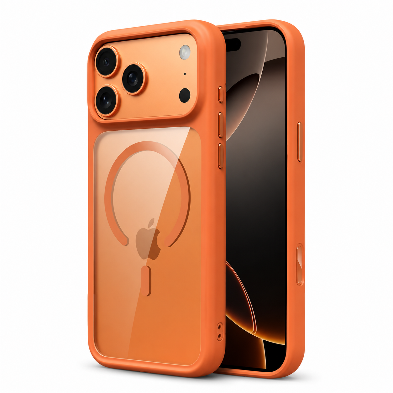 Premium iPhone Case MagSafe Compatible Clear Protective Cover Shockproof Camera Control Button Anti Scratch Transparent Back Full Coverage