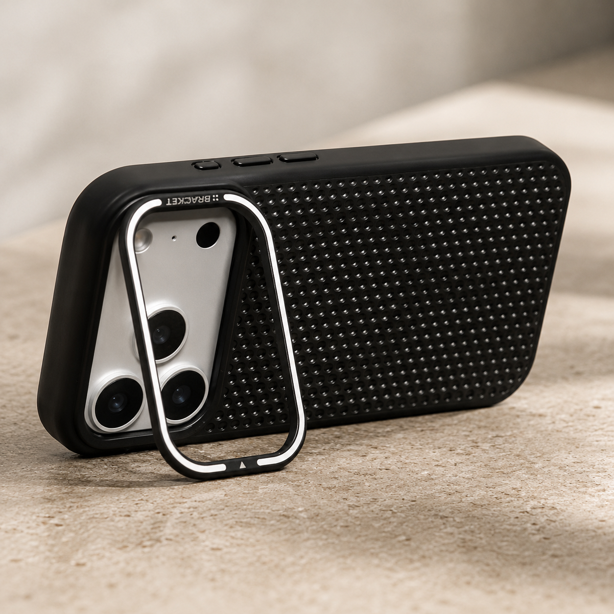 Premium iPhone Case MagSafe Compatible Cooling Mesh Shockproof Protective Cover Camera Mount Holder Anti Fingerprint Anti Scratch Matte Full Coverage