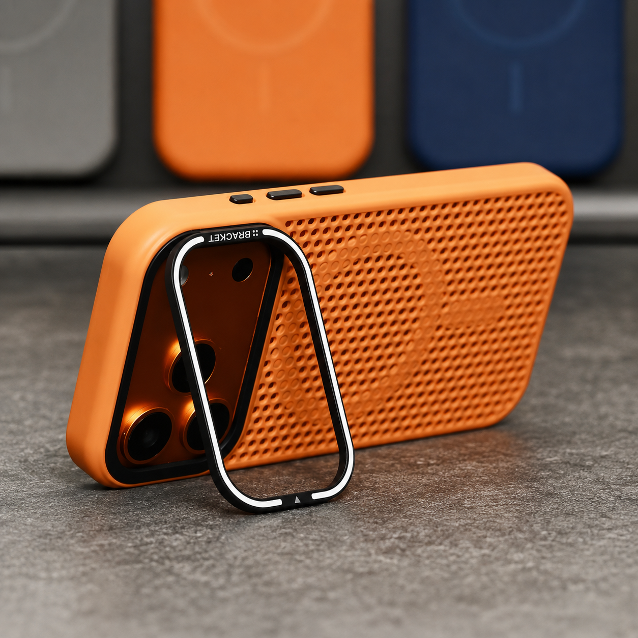 Premium iPhone Case MagSafe Compatible Cooling Mesh Shockproof Protective Cover Camera Mount Holder Anti Fingerprint Anti Scratch Matte Full Coverage