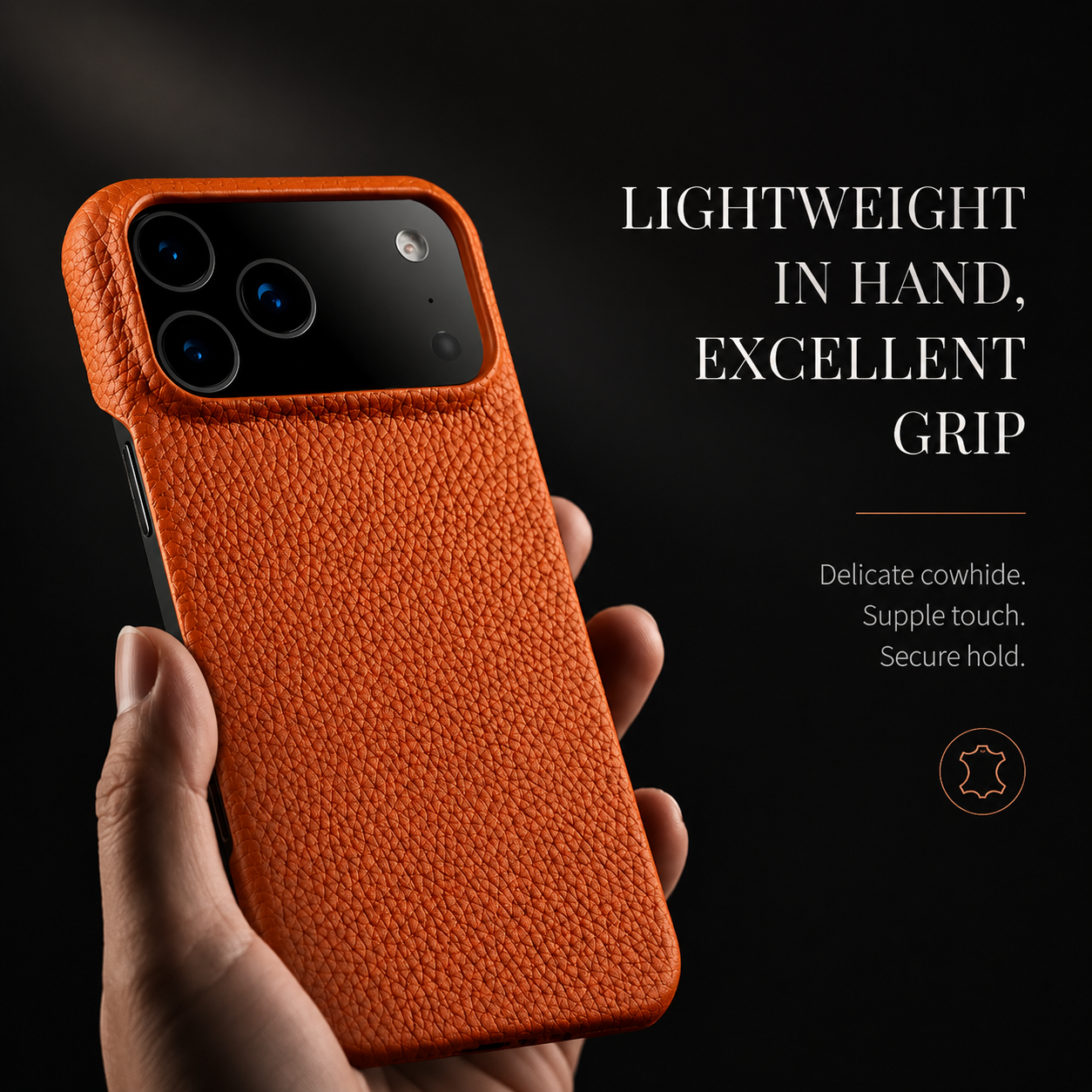 Premium iPhone Case MagSafe Compatible Genuine Leather Protective Cover Magnetic Camera Lens Protection Anti Scratch Slim Full Coverage