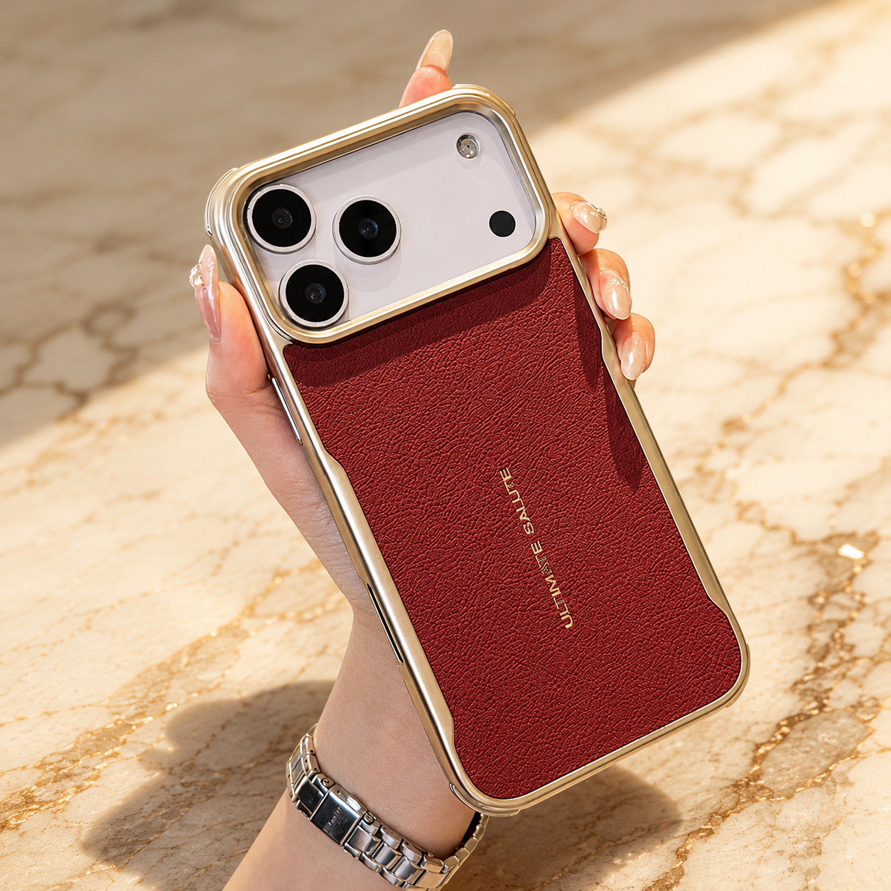 Premium iPhone Case MagSafe Compatible Luxury PU Leather Protective Cover Magnetic PC Frame Shockproof Anti Scratch Full Coverage Slim Design