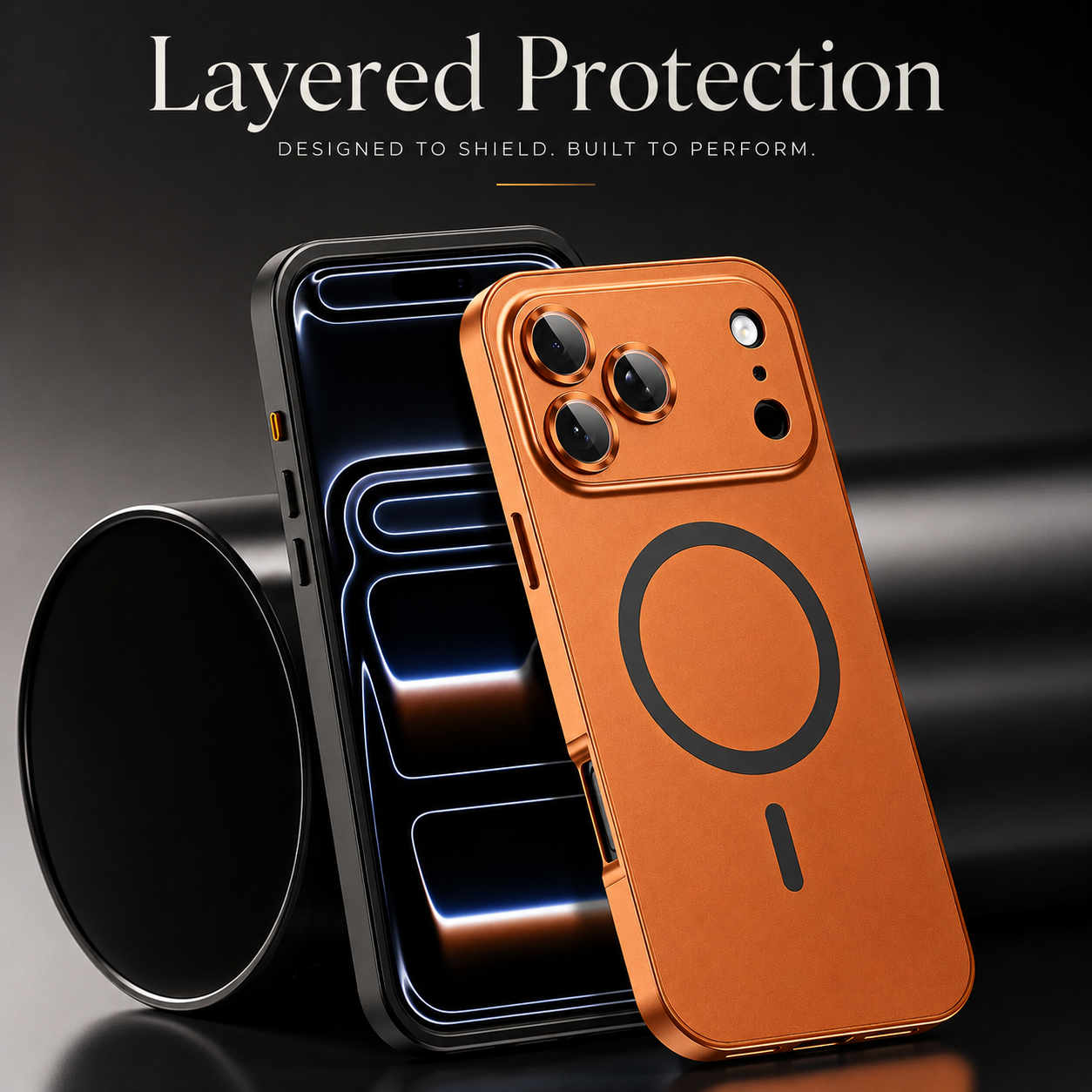 Premium iPhone Case MagSafe Compatible Magnetic Aluminum Frame Shockproof Cover PC Back Camera Lens Protection Ultra Thin Full Coverage
