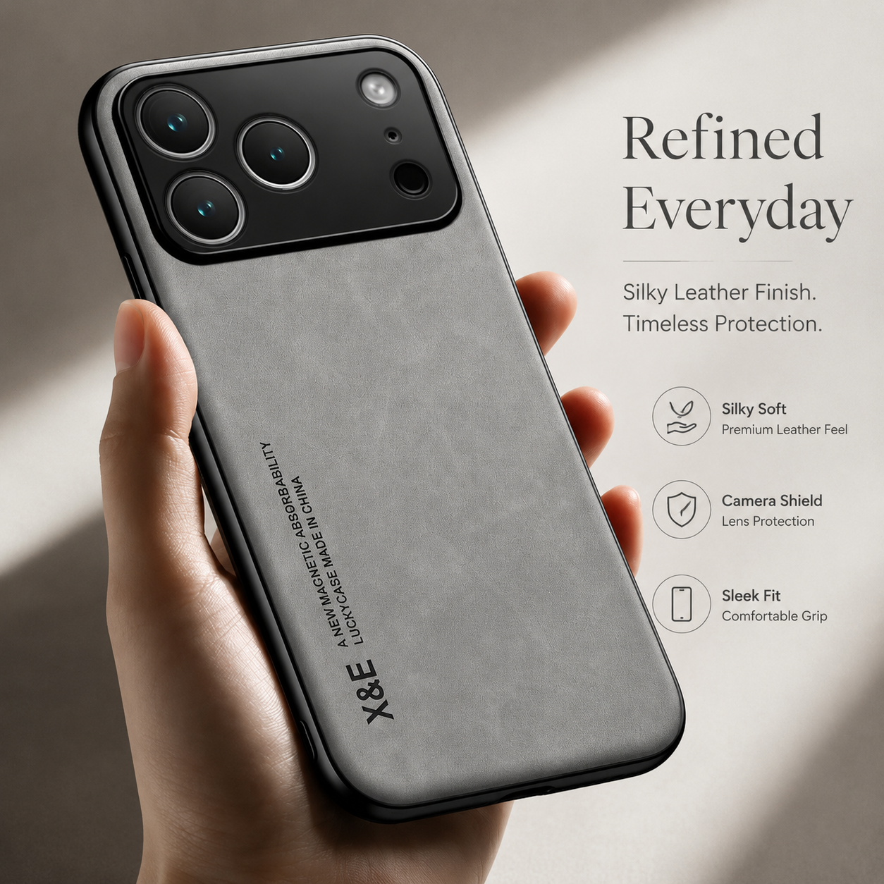 Premium iPhone Case MagSafe Compatible Magnetic Car Holder Shockproof Protective Cover Anti Fingerprint Slim Full Coverage Camera Lens Protection