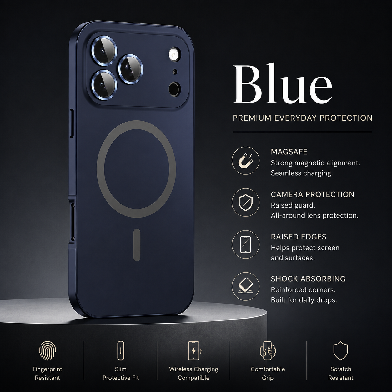 Premium iPhone Case MagSafe Compatible Magnetic Protective Cover Aluminum Metal Frame PC Back Shockproof Camera Lens Guard Ultra Thin Full Protection Design